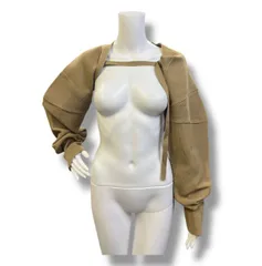 参考上代13,750円 未使用 MAISON SPECIAL Cocoon Sleeve Knit Bolero コクーンスリーブニットボレロ メゾンスペシャル 21232365202 キャメル F （298MG）のサムネイル