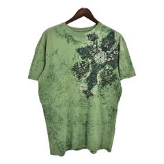Archaic by AFFLICTIONN アフリクション 大判プリント y2k 半袖Ｔシャツ クロス グリーン(メンズ XL)中古 古着 T6225