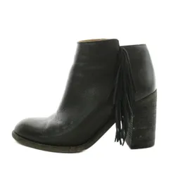 シーバイクロエ SEE BY CHLOE ショートブーツ サイドジップ チャンキーヒール レザー 37 黒 ブラック /AN44のサムネイル