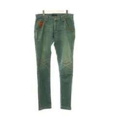 モルガンオム MORGAN HOMME エンボス ステッチ 加工 デニム パンツ ジーンズ L ブルー /HK ■OS ■ADのサムネイル