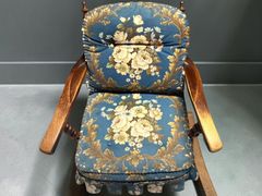 飛騨産業 HIDA 2人掛けソファ ゴブラン織 花柄 ラブソファ 木製