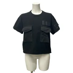 Sacai(サカイ) 半袖Tシャツ サイズ2 M レディース美品  - 24-7472 黒 クルーネック/SPIEWAKコラボのサムネイル