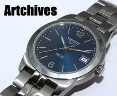 『VRW-2096』☆時計☆TISSOT (ティソ)☆J376/476☆PR50☆BL文字盤 メンズ クォーツ 腕時計 稼働品☆のサムネイル