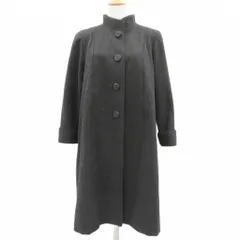 パリエンヌ PARIENNE スタンドカラーコート カシミヤ 9 グレー ロング 