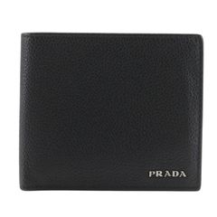 【PRADA】Prada Bi-fold Wallet 2MO513 Leather NERO Black Men's Billfold
