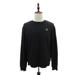 カルバンクラインジーンズ Calvin Klein Jeans トレーナー M 黒 ブラック ロゴプリント クルーネック 長袖 /HO33 ■ECC007のサムネイル