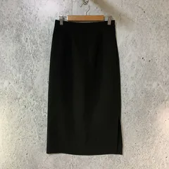 FRAMeWORK	フレームワーク リネンライク ストレート スカート ブラック 36サイズ □〇のサムネイル