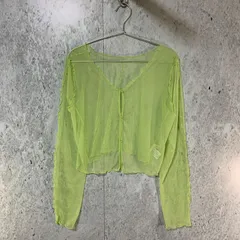 apres jour mignon アプレジュールミニョン 2WAY シアー トップス イエローグリーン Fサイズ □〇のサムネイル
