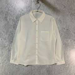 WEGO ウィゴー スクール シャツ L/S ホワイト Lサイズ 〇□