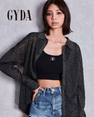 【土日祝も発送あり】GYDA ジェイダ ラメSHEERニットシャツ 072640418001のサムネイル