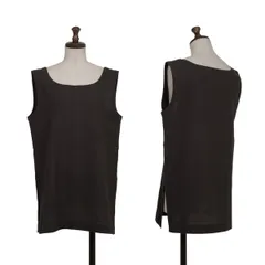 イッセイミヤケペルマネンテISSEY MIYAKE PERMANENTE ステッチデザインタンクトップ チャコールMのサムネイル