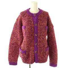 マディソンブルー MADISONBLUE 24AW HAND KNITTED CUNKY KN CD カーディガン ニット XS パープル マルチカラー MB244-8016 /CX ■OS ■SHのサムネイル