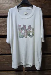ZADIG&VOLTAIRE ザディグ・エ・ヴォルテール キュービック装飾 POINT コットン モダール 素材 半袖 Tシャツ 55 66のサムネイル