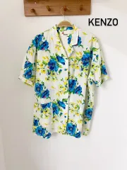 KENZO ブルー フラワー 半袖 シャツのサムネイル