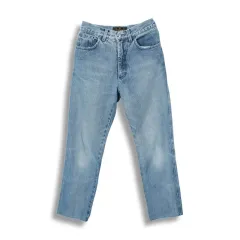フェンディ (WOMEN - 29) コットン ボタン ロゴ デニム パンツのサムネイル