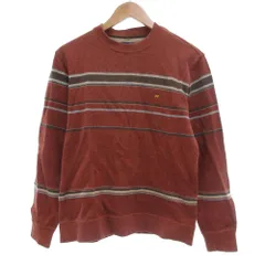 ゴールデンベア GOLDEN BEAR トレーナー ボーダー クルーネック M 茶 ブラウン /JS ■GY66のサムネイル