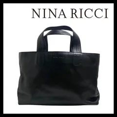 【NINA RICCI】トートバッグ レザー ブラック/黒 ハンドバッグ ニナリッチ (MM-854)のサムネイル