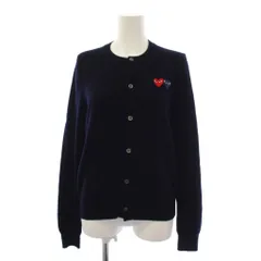 プレイコムデギャルソン PLAY COMME des GARCONS AD2021 ニット カーディガン 長袖 ウール L 紺 AZ-N057 /BMのサムネイル