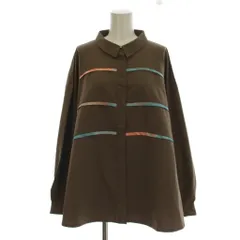 フラボア FRAPBOIS 21SS シャツ ブラウス 1 茶色 ブラウン 長袖 バックタック /LPのサムネイル
