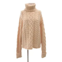 シーバイクロエ SEE BY CHLOE ニット セーター ウール 36 ピンク ベージュ ケーブルニット タートルネック 長袖 /NU ■GY06のサムネイル
