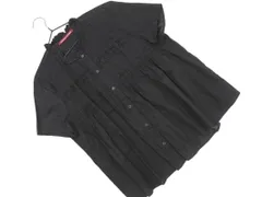 COMPTOIR DES COTONNIERS コントワーデコトニエ フリル ピンタック シャツ sizeXL/黒 ■◆ レディースのサムネイル