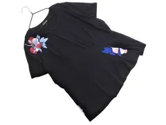 Desigual デシグアル プリント 刺繍 Tシャツ sizeL/黒 ■◆ レディースのサムネイル