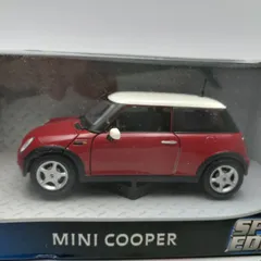 【未開封】1/24 MINI COOPER ミニクーパー 赤×白 Maisto 箱付き　ダイキャストのサムネイル