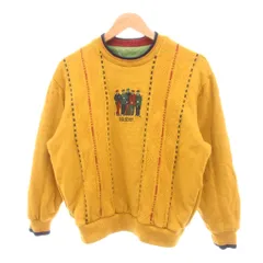 アダバット adabat 美品 トレーナー リバーシブル ニット マルチカラー 長袖 クルーネック 刺繍 /SJ ■GY06のサムネイル