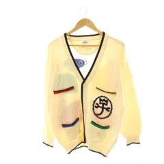 カステルバジャック CASTELBAJAC スポーツ sport カーディガン 刺繍 Vネック F アイボリー ブラック マルチカラー /DO ■GY42のサムネイル