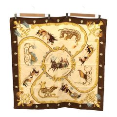 HERMES エルメス スカーフ カレ90 Plumes et Grelots 羽飾りと鈴