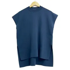 ATON(エイトン) 半袖セーター サイズ02 M レディース美品  - ネイビーのサムネイル