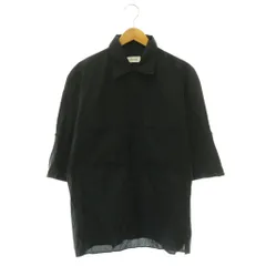 ルメール LEMAIRE SHORT SLEEVE UTILITY SHIRT シャツ 五分袖 44 ブラック /ES ■OS ■ADのサムネイル