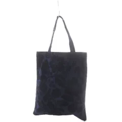 オールドマンズテーラー R&D.M.Co FLOCKY BIG WILD BERRY TOTE BAG トートバッグ ハンドバッグ 紺 ネイビー 黒 ブラック 花柄 ベルベット /RI ■OSのサムネイル