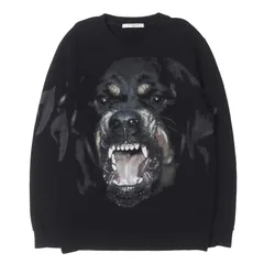 GIVENCHY ジバンシィ スウェット ブラック 黒 S ロットワイラー プリント クルーネック スウェットシャツ BM705J3Y1N トップス トレーナー プルオーバー【メンズ】【中古】のサムネイル