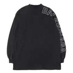 BALENCIAGA バレンシアガ Tシャツ ブラック 黒 1 23AW ロゴ刺繍 ロングスリーブ Tシャツ トップス カットソー 長袖 フェードユーズド加工【メンズ】【中古】のサムネイル