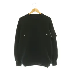 サカイ sacai 24年 24-03336M Sweat x Nylon Twill Pullover プルオーバー スウェット 長袖 1 ブラック /HK ■OSのサムネイル