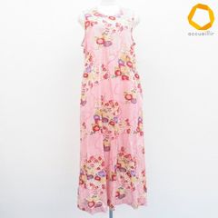 ワンダフルワールド WONDERFUL WORLD カネコイサオ ワンピース ロング スリーブレス 和柄 花柄 総柄 レディース [a970567]のサムネイル