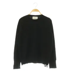 ベイジ BEIGE 25AW WILLOW アシンメトリーレースクルーネックニット セーター 長袖 4 ネイビー /MY ■OSのサムネイル