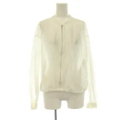 グリーンレーベルリラクシング ユナイテッドアローズ green label relaxing 24SS シアー シャツ ブルゾン ジャケット ジップアップ 白 ホワイト /CX ■OSのサムネイル