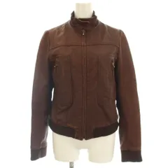 ドゥーズィエムクラス DEUXIEME CLASSE ラムレザー ジャケット ブルゾン 羊革 F 茶 ブラウン 11503000 /☆Gのサムネイル