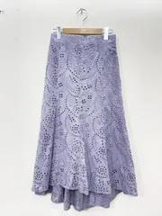 新品 MERCURY DUO マーキュリーデュオ 新希咲乃 カットワークイレヘム スカート sizeM/ラベンダー ■◆レディースのサムネイル