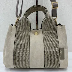 7224　VIOLAｄ’ORO　ヴィオラドーロ　GINO　ジーノ　2way　ショルダーバッグ　ハンドバッグ　小さめ　ミニ　キャンバス　ベージュ　ゴールドラメ　レディースのサムネイル