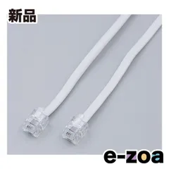 ELPA エルパ テレホンコード  6極/2芯・4芯兼用/1m TEW-T010 (2661832)のサムネイル