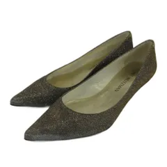 スチュアートワイツマン STUART WEITZMAN パンプス メタリック グリッター ラメ ポインテッドトゥ ミドルヒール 36 23cm シルバー色 /XZ ■GY04のサムネイル