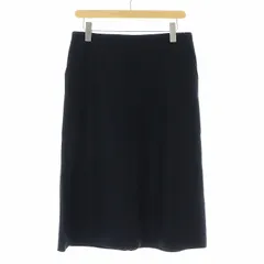 プレインピープル PLAIN PEOPLE ミルドメルトンミディフレアスカート ミモレ ロング 4 L 黒 ブラック /AT ■OSのサムネイル