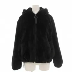 ベルシュカ Bershka 美品 フェイクファーブルゾン XS 黒 ブラック フード付き ジップアップ /NL ■ECF004のサムネイル
