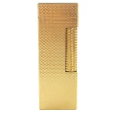 ダンヒル dunhill ローラー式 ガスライター 喫煙具 喫煙グッズ 火花確認済 ゴールドカラー /MW ■GY18のサムネイル