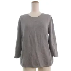 マックスマーラ ウィークエンドライン MAX MARA WEEKEND LINE ニット カットソー 七分袖 クルーネック L グレー ■GY74のサムネイル