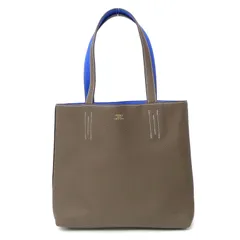 エルメス HERMES トートバッグ ドゥブルセンス28 X刻印 エトゥープ×ブルーイドラのサムネイル