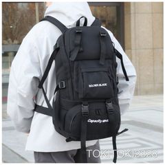 Outdoor waterproof backpack, large capacity, suitable for hiking, travel, and men.